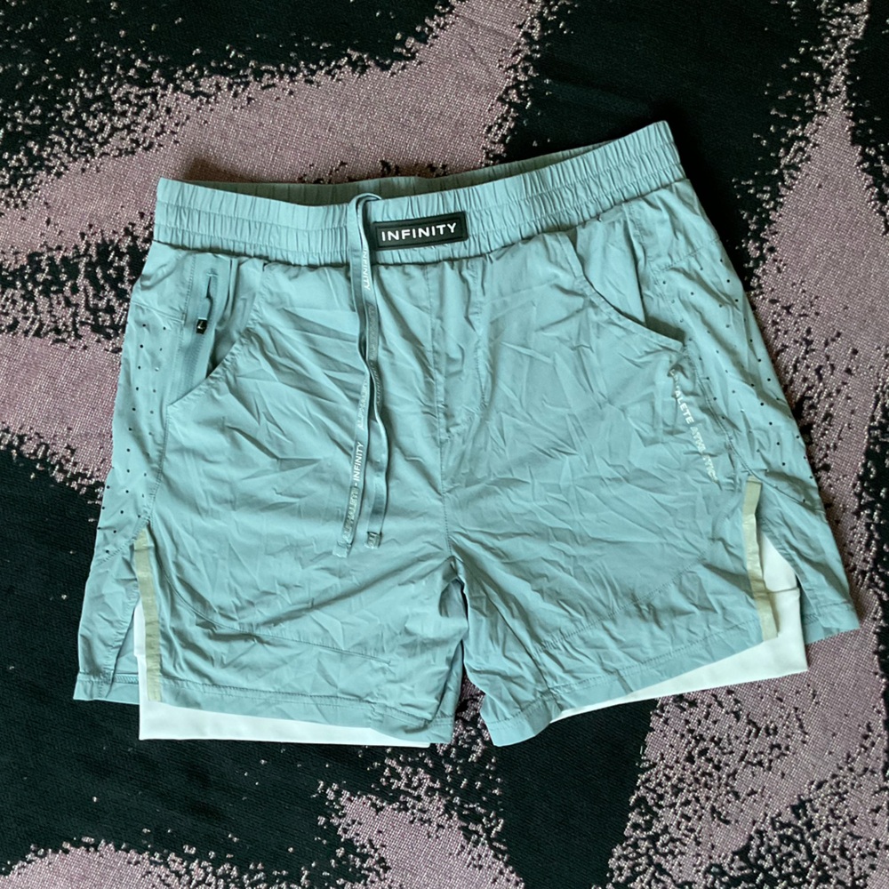 Infinity Light Blue Alphalete Shorts